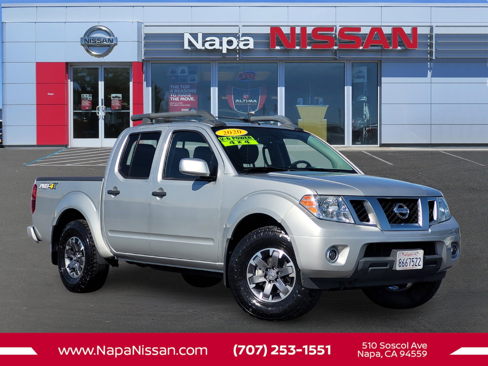 Certified 2020 Nissan Frontier PRO-4X w/ Pro-4x Utility Package AWD/4WD image 1