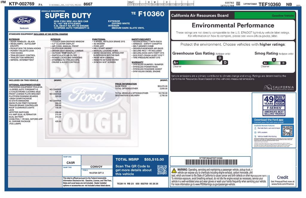 New 2026 Ford F350 XL w/ XL Chrome Package AWD/4WD image 5