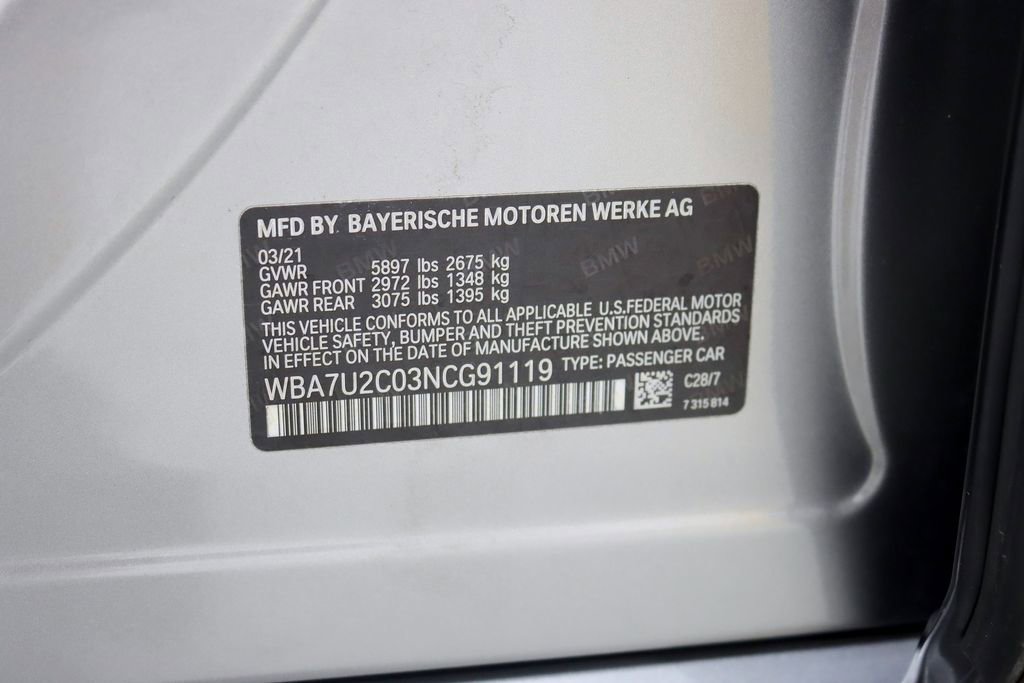 Used 2022 BMW 750i xDrive w/ Executive Package AWD/4WD image 44