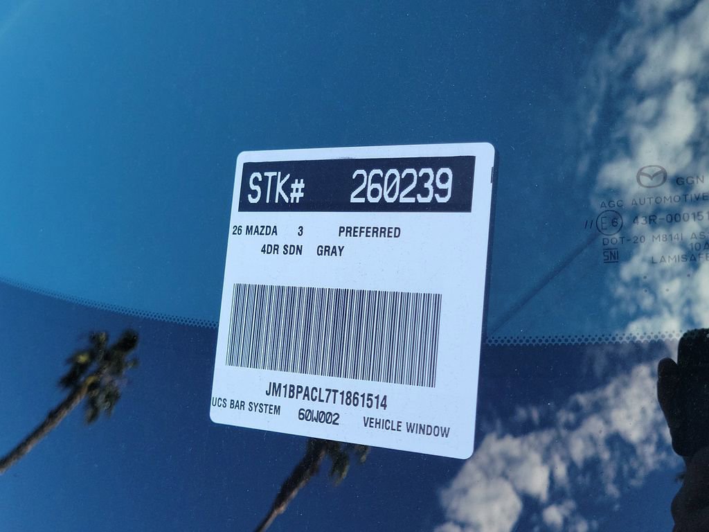 New 2026 MAZDA MAZDA3 2.5 S Sedan w/ Preferred Pkg image 24