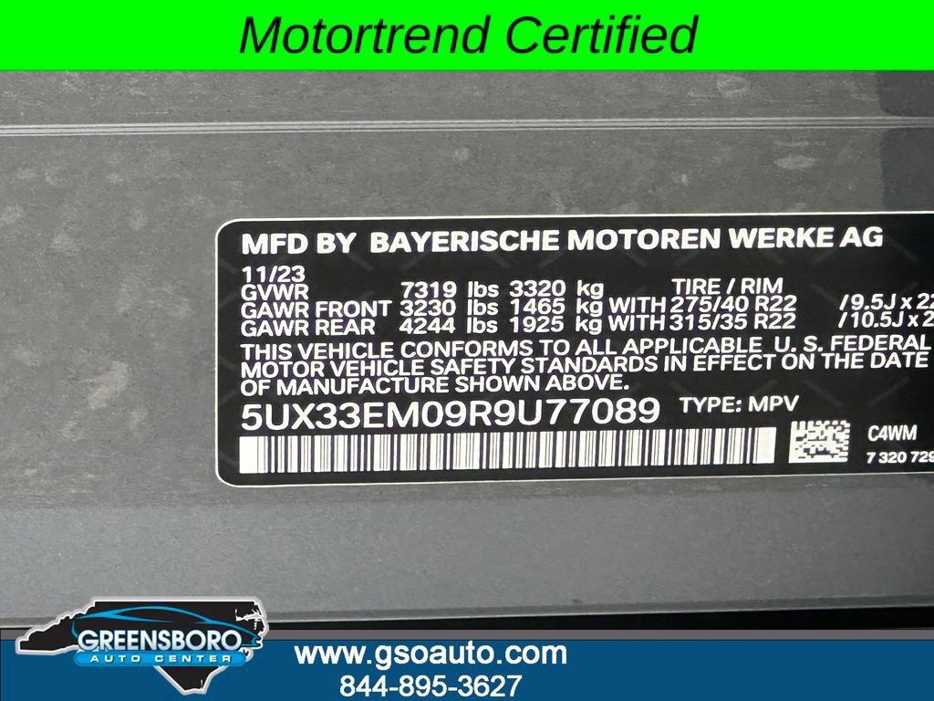Used 2024 BMW X7 M60i w/ Executive Package AWD/4WD image 50