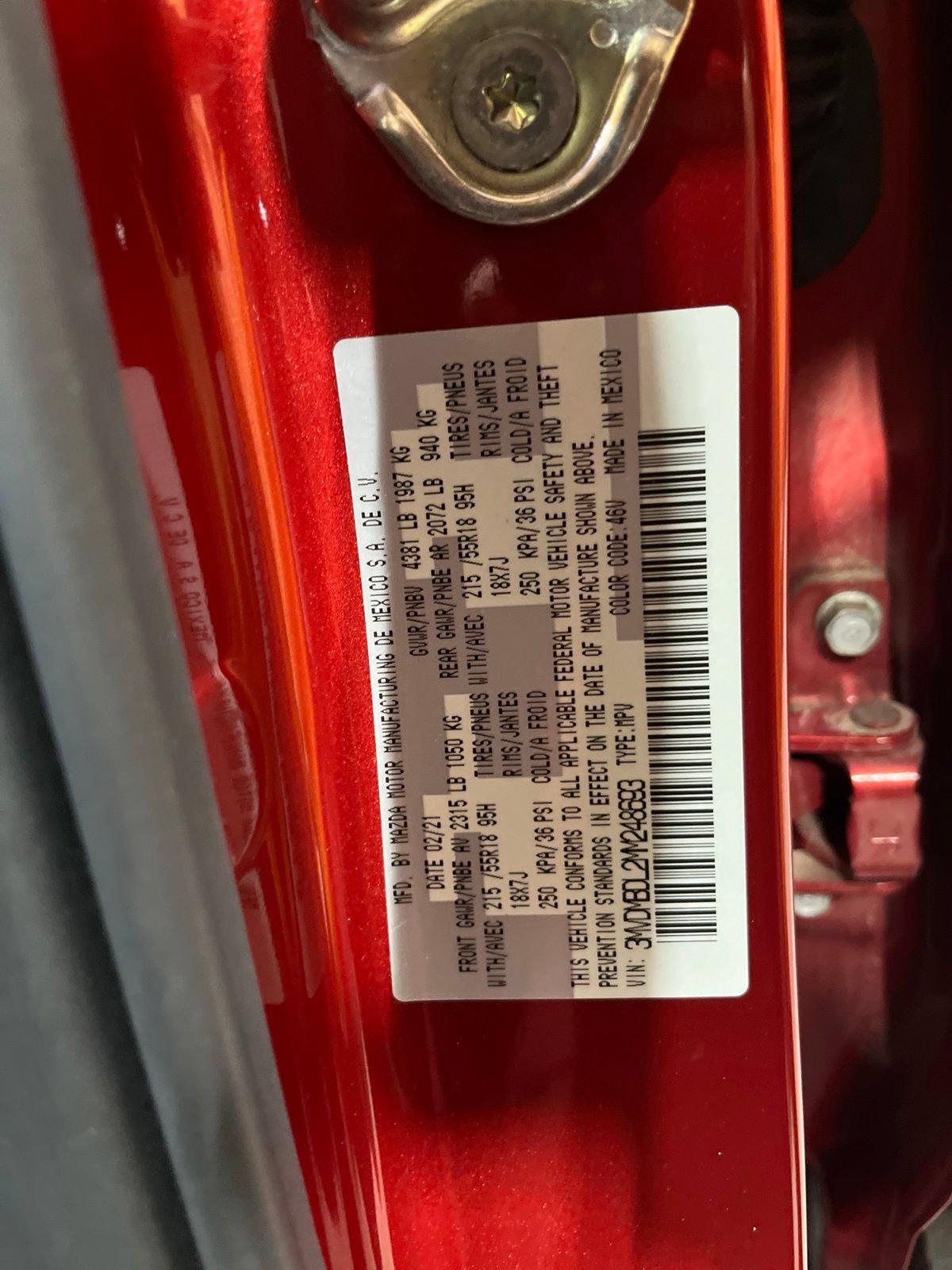 Certified 2021 MAZDA CX-30 AWD 2.5 S w/ Premium Package image 26