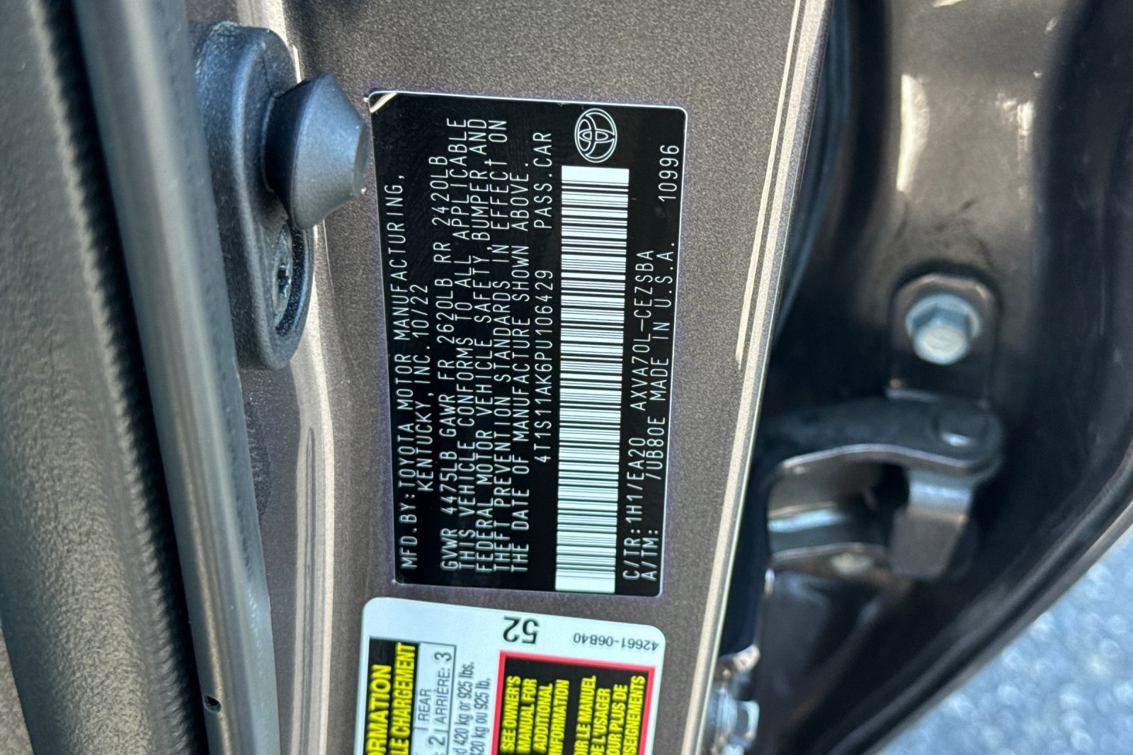 Certified 2023 Toyota Camry SE w/ Audio Upgrade Package FWD image 30