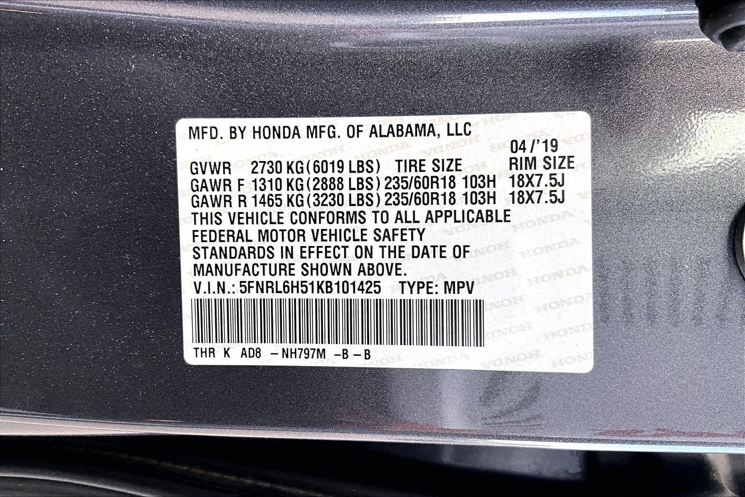 Used 2019 Honda Odyssey EX image 14