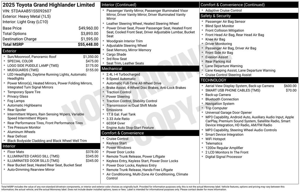 Used 2025 Toyota Grand Highlander AWD image 13