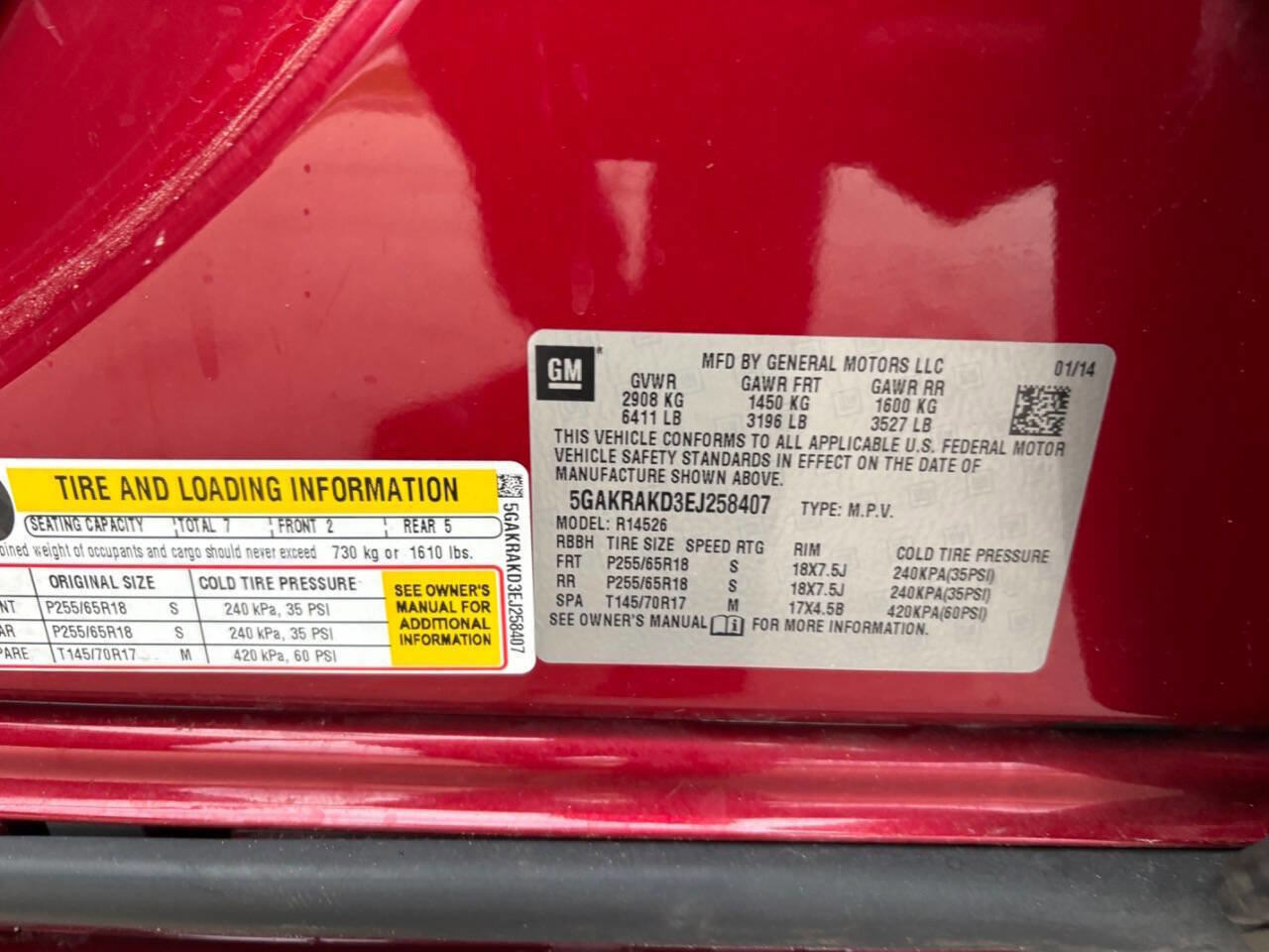 Used 2014 Buick Enclave Convenience image 8