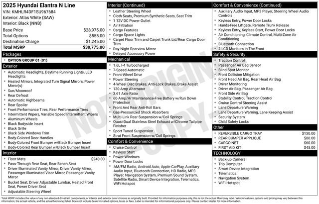 Certified 2025 Hyundai Elantra N Line image 30