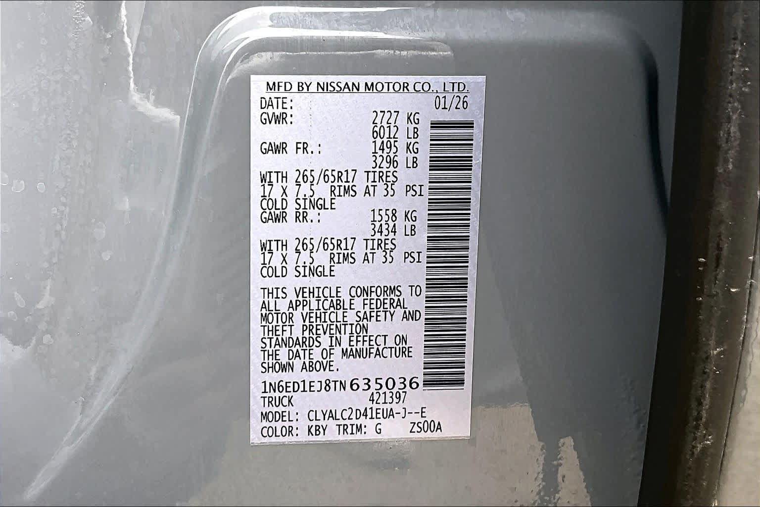 Certified 2026 Nissan Frontier SV w/ SV Convenience Package RWD image 35