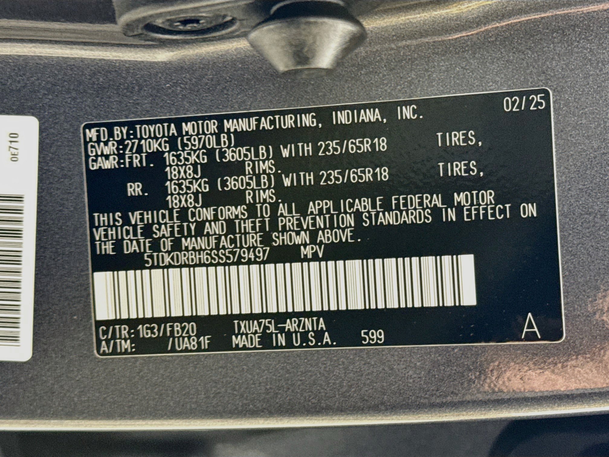 Used 2025 Toyota Highlander LE AWD/4WD image 33