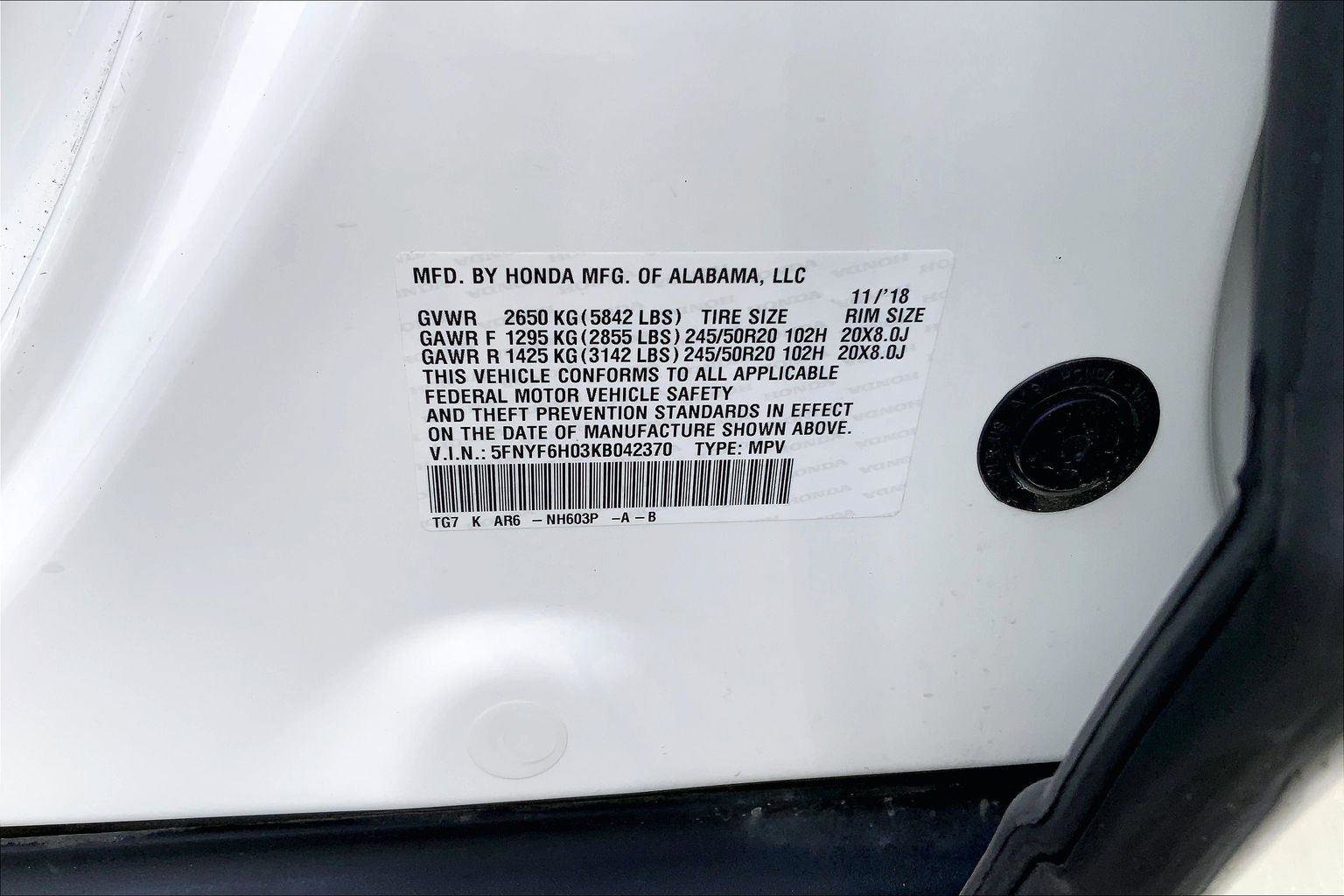 Used 2019 Honda Pilot Elite image 32
