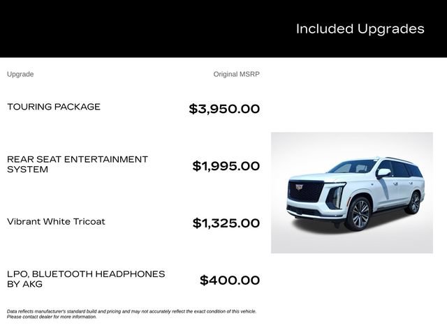 New 2026 Cadillac Escalade Sport w/ Touring Package AWD/4WD image 3