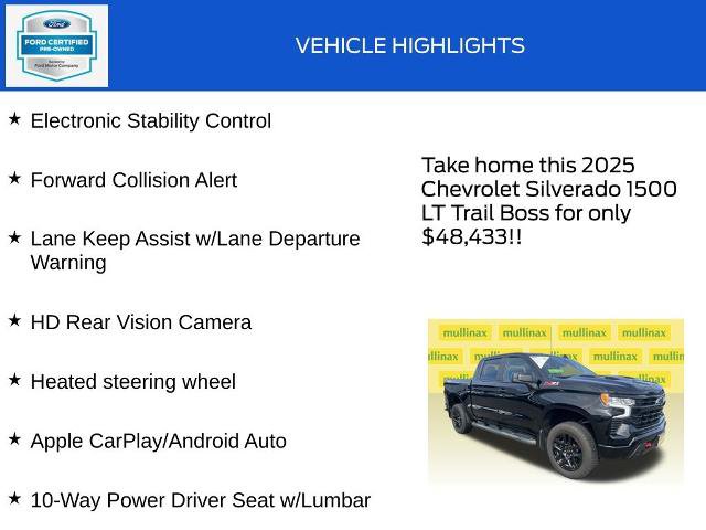 Used 2025 Chevrolet Silverado 1500 LT Trail Boss w/ Protection Package image 19