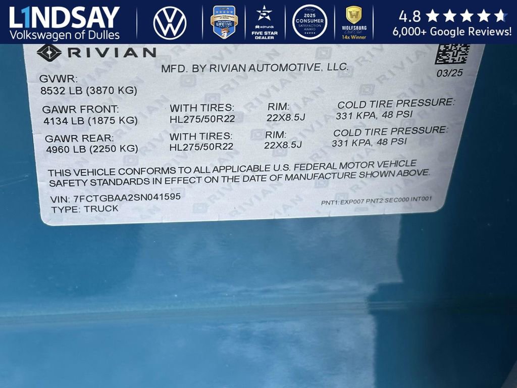 Used 2025 Rivian R1T Adventure image 22
