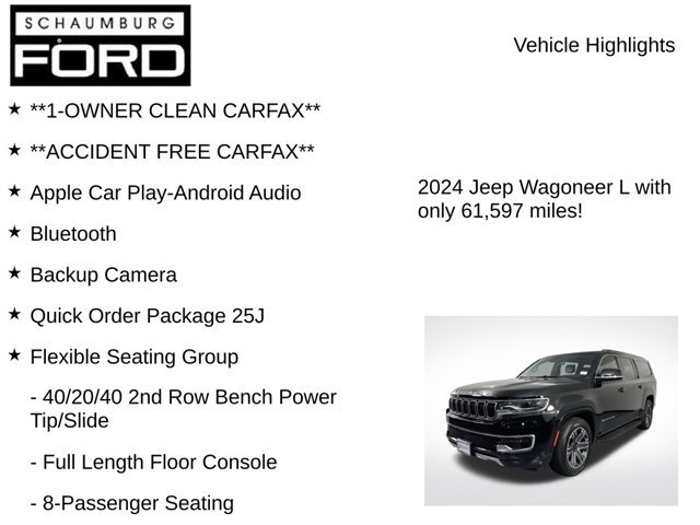 Used 2024 Jeep Wagoneer L Series II w/ Flexible Seating Group AWD/4WD image 7