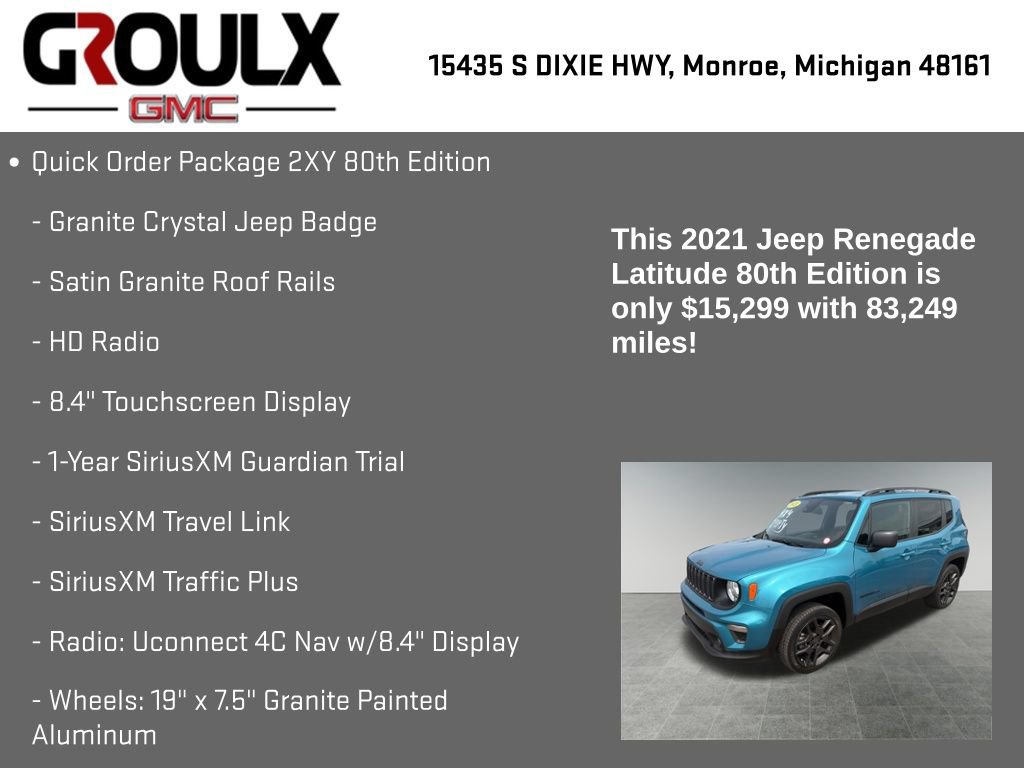 Used 2021 Jeep Renegade Latitude AWD/4WD image 15