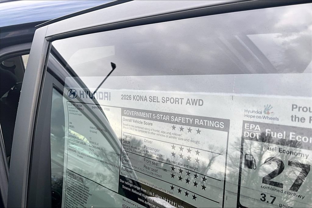 New 2026 Hyundai Kona SEL Sport AWD/4WD image 14