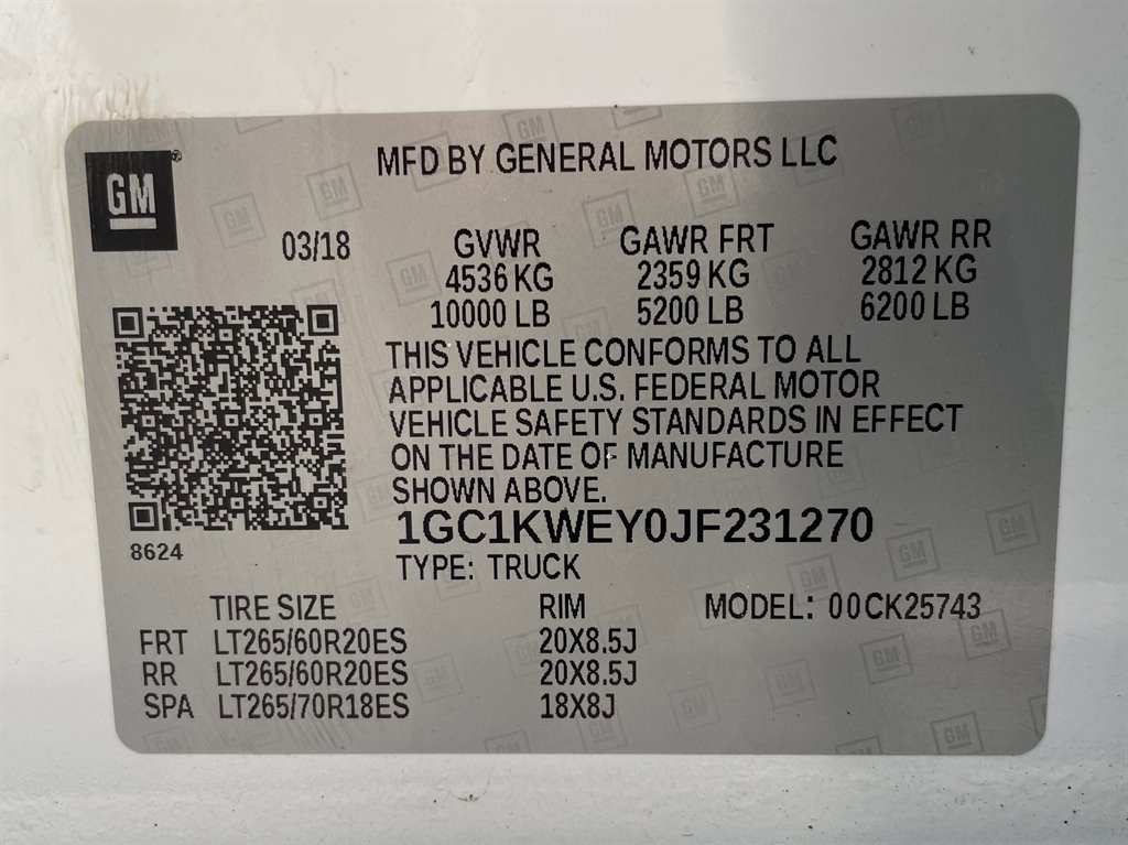 Used 2018 Chevrolet Silverado 2500 LTZ w/ Duramax Plus Package image 39