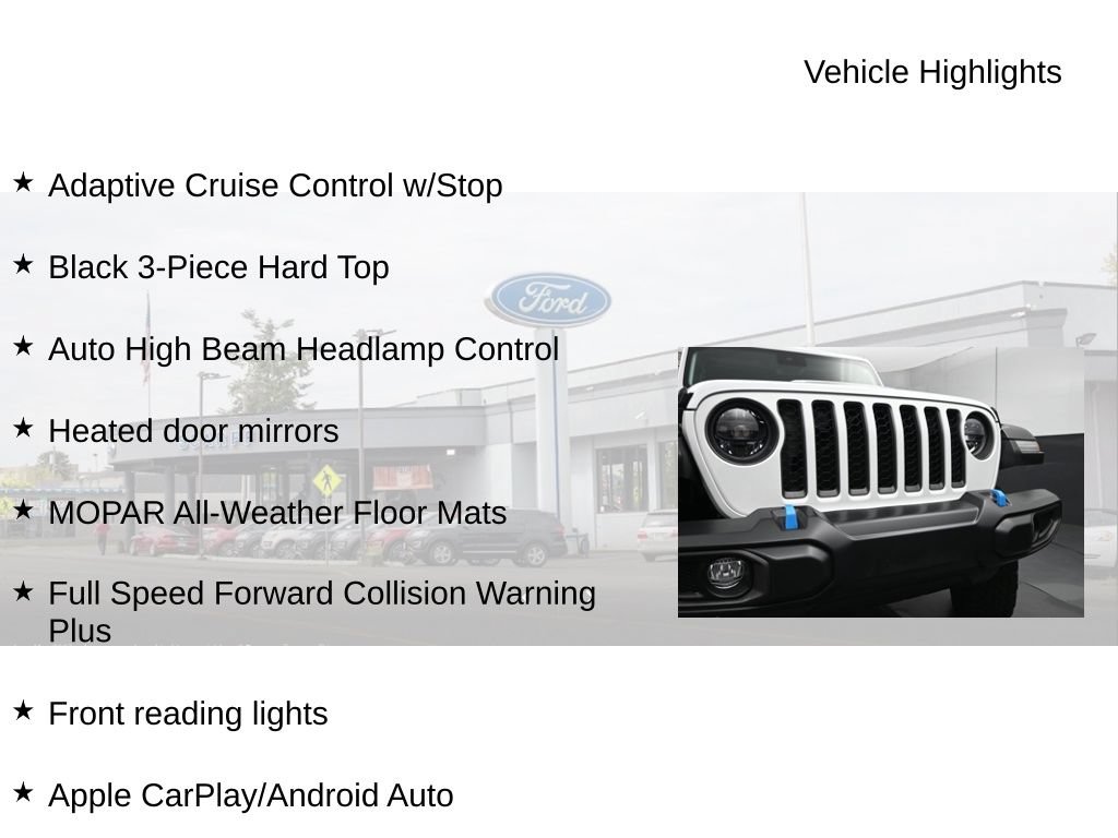 Used 2023 Jeep Wrangler Unlimited Rubicon 4xe w/ Safety Group AWD/4WD image 21