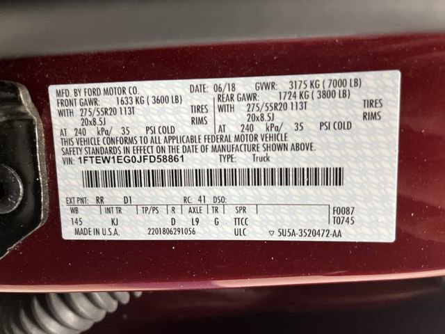 Used 2018 Ford F150 King Ranch w/ Equipment Group 601A Luxury image 44