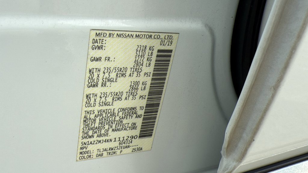 Used 2019 Nissan Murano SL w/ Cargo Package image 34