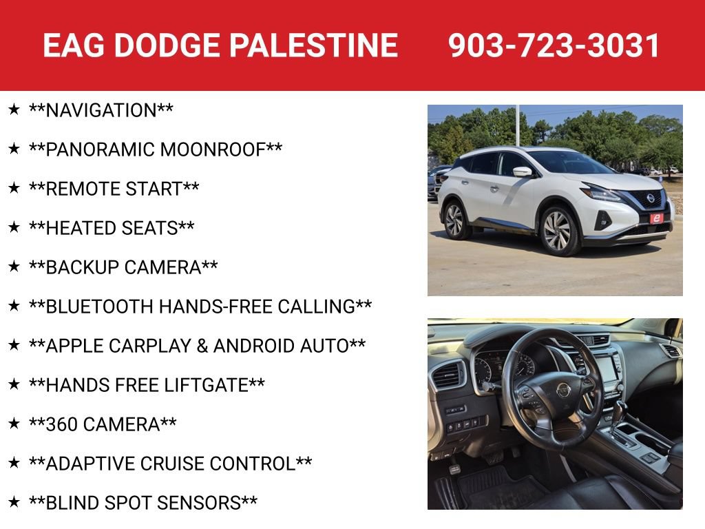 Used 2019 Nissan Murano SL w/ SL Technology Package FWD image 4