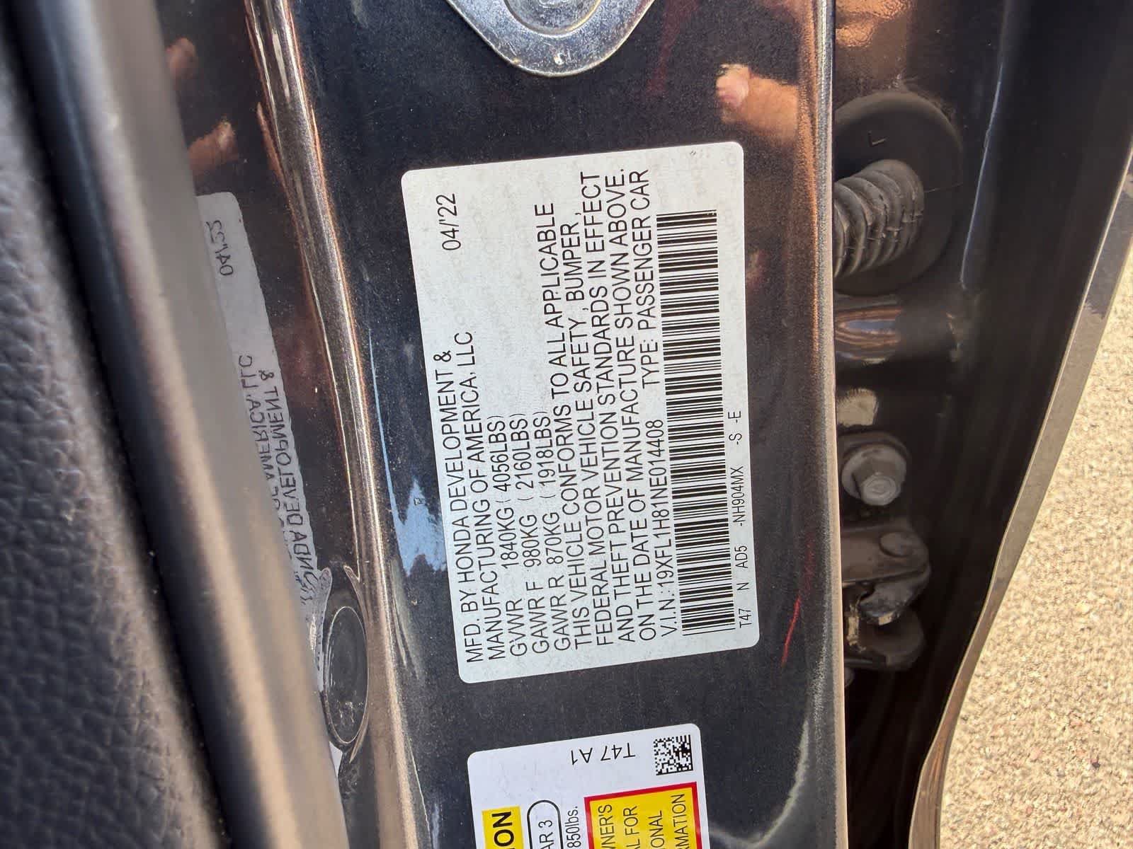 Used 2022 Honda Civic Sport Touring image 23