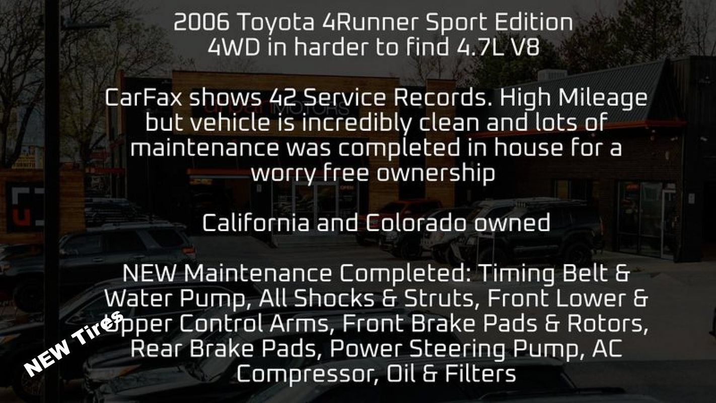 Used 2006 Toyota 4Runner Sport AWD/4WD image 6