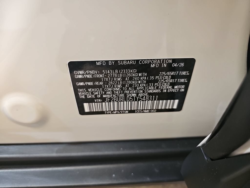 New 2026 Subaru Outback Wilderness w/ Wilderness Package AWD/4WD image 37