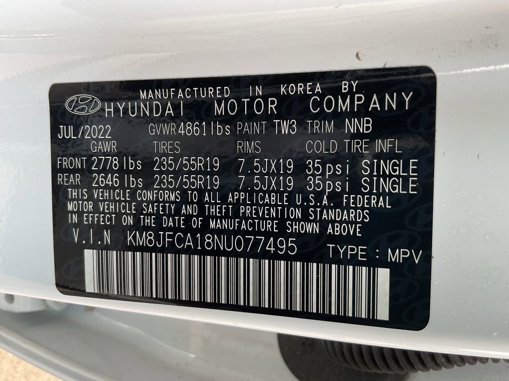 Certified 2022 Hyundai Tucson SEL w/ Cargo Package AWD/4WD image 42