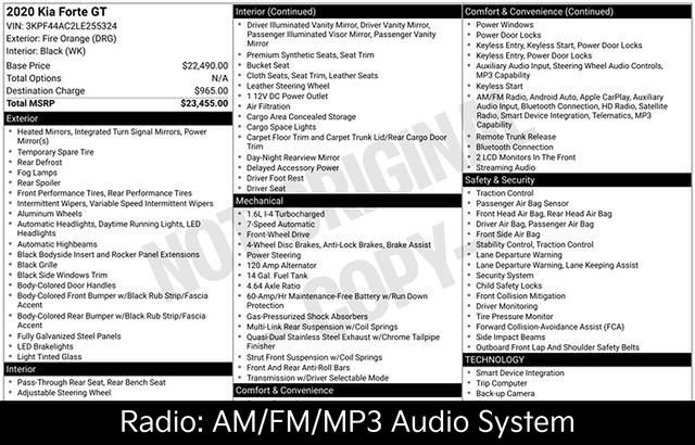 Certified 2020 Kia Forte GT image 7