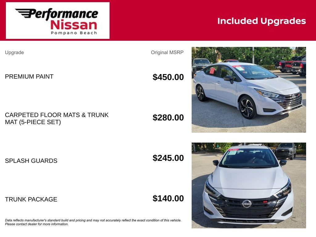 Certified 2025 Nissan Versa SR w/ Trunk Package image 8