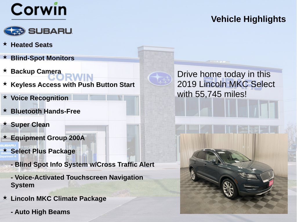Used 2019 Lincoln MKC Select w/ Select Plus Package AWD/4WD image 6