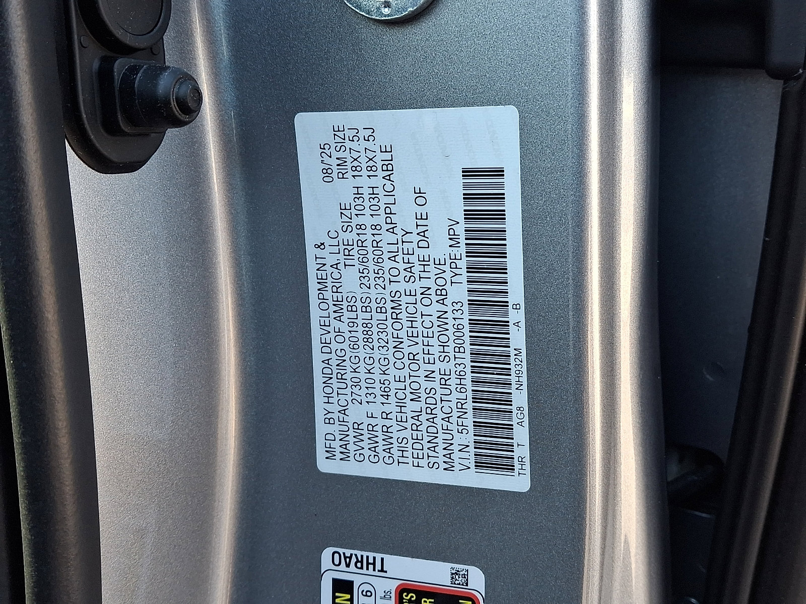 Certified 2026 Honda Odyssey EX-L image 20