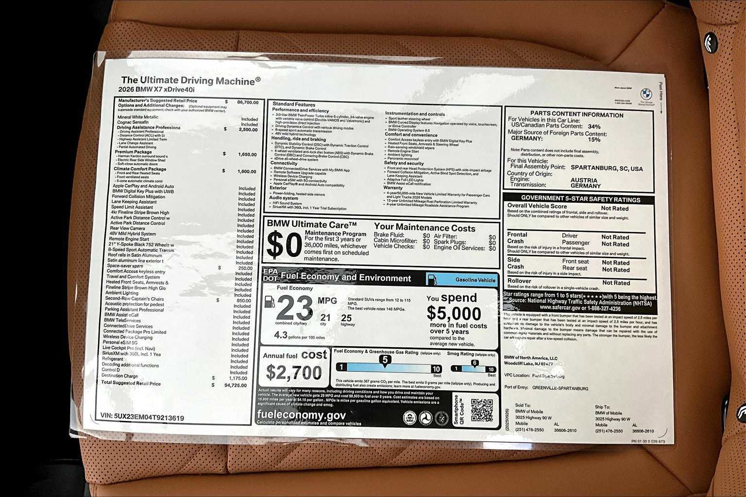 New 2026 BMW X7 xDrive40i image 18