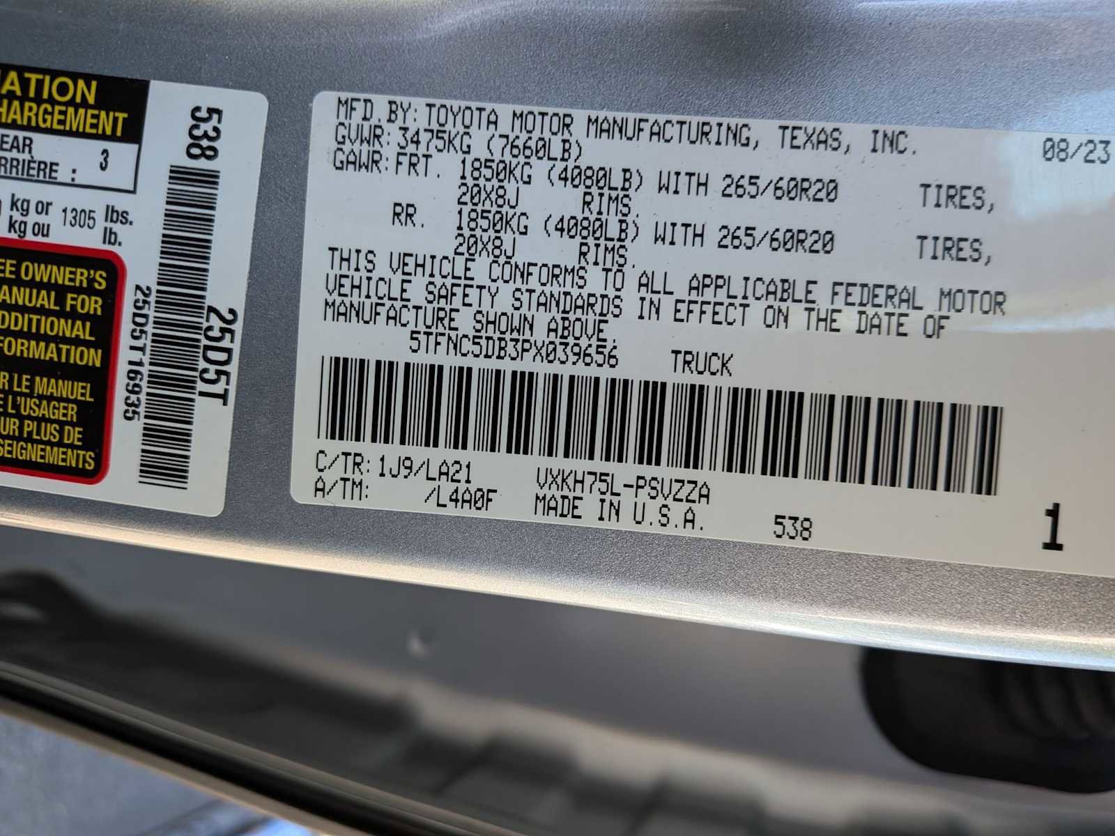 Used 2023 Toyota Tundra Platinum AWD/4WD image 39