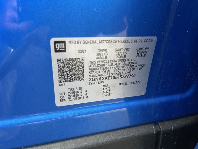 Used 2024 Chevrolet Equinox LT w/ LPO, Floor Liner Package FWD image 33