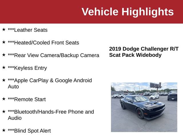 Used 2019 Dodge Challenger R/T Scat Pack RWD image 10