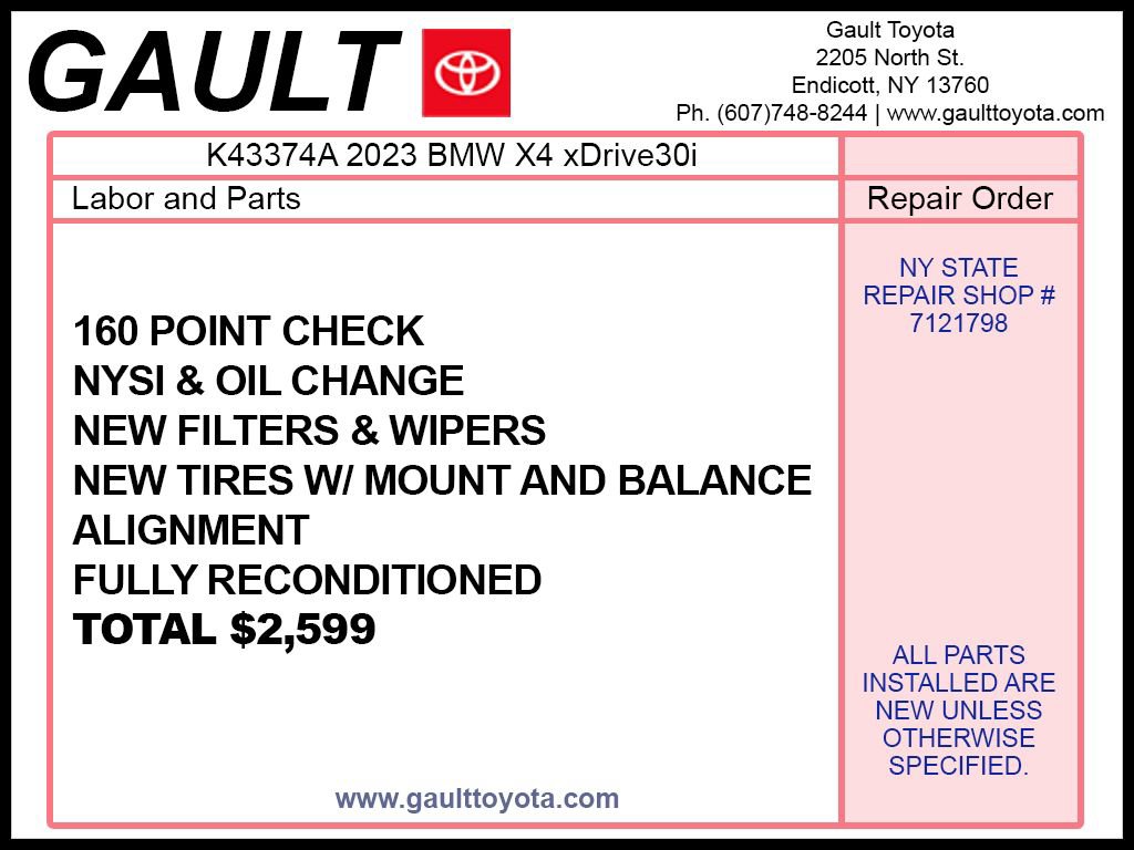 Used 2023 BMW X4 xDrive30i w/ M Sport Package image 2