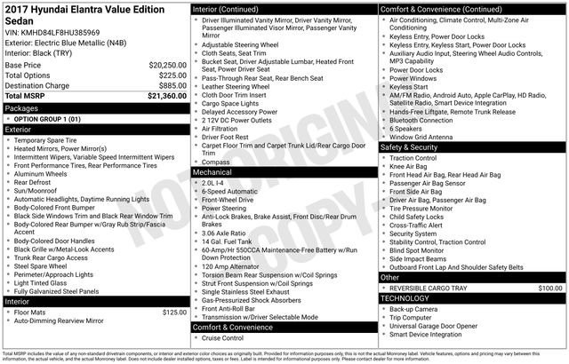 Used 2017 Hyundai Elantra Value Edition FWD image 31
