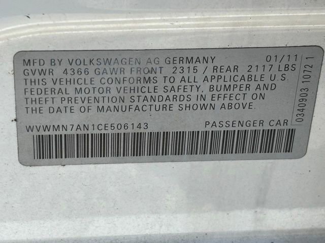 Used 2012 Volkswagen CC Sport FWD image 10