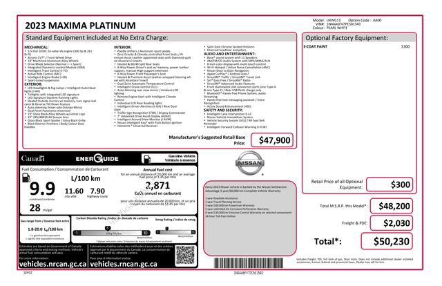 Used 2023 Nissan Maxima Platinum image 41