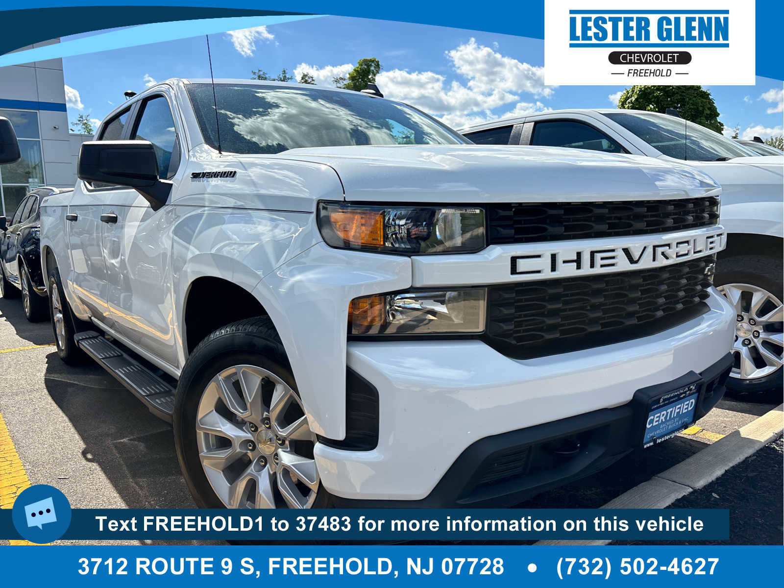 Certified 2022 Chevrolet Silverado 1500 Custom w/ LPO, Dark Essentials Package