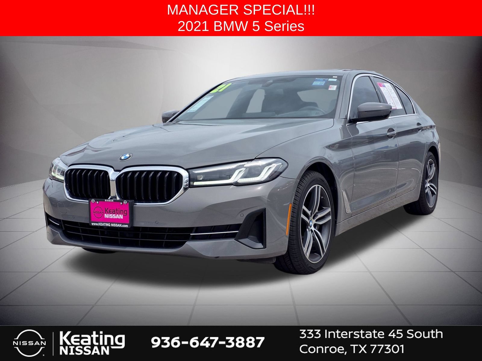 Used 2021 BMW 530i xDrive w/ Premium Package AWD/4WD image 2