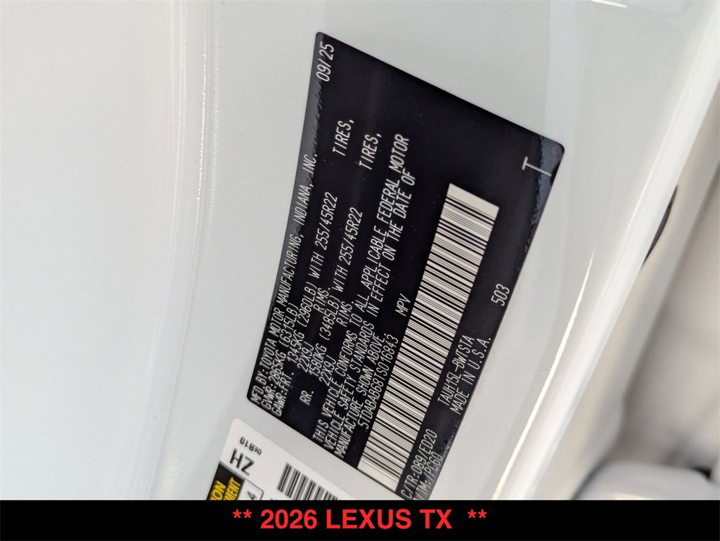 New 2026 Lexus TX 500h w/ Technology Package image 21
