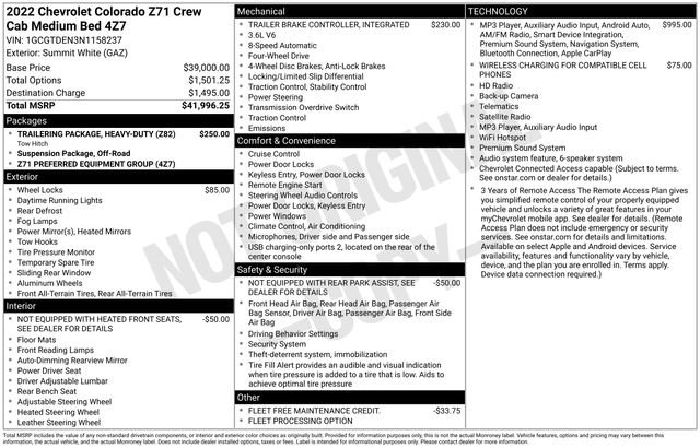 Certified 2022 Chevrolet Colorado Z71 AWD/4WD image 4