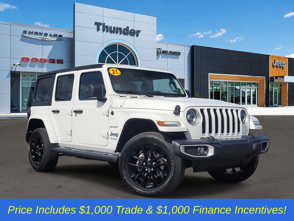 Used 2021 Jeep Wrangler Unlimited Sahara w/ Cold Weather Group image 1