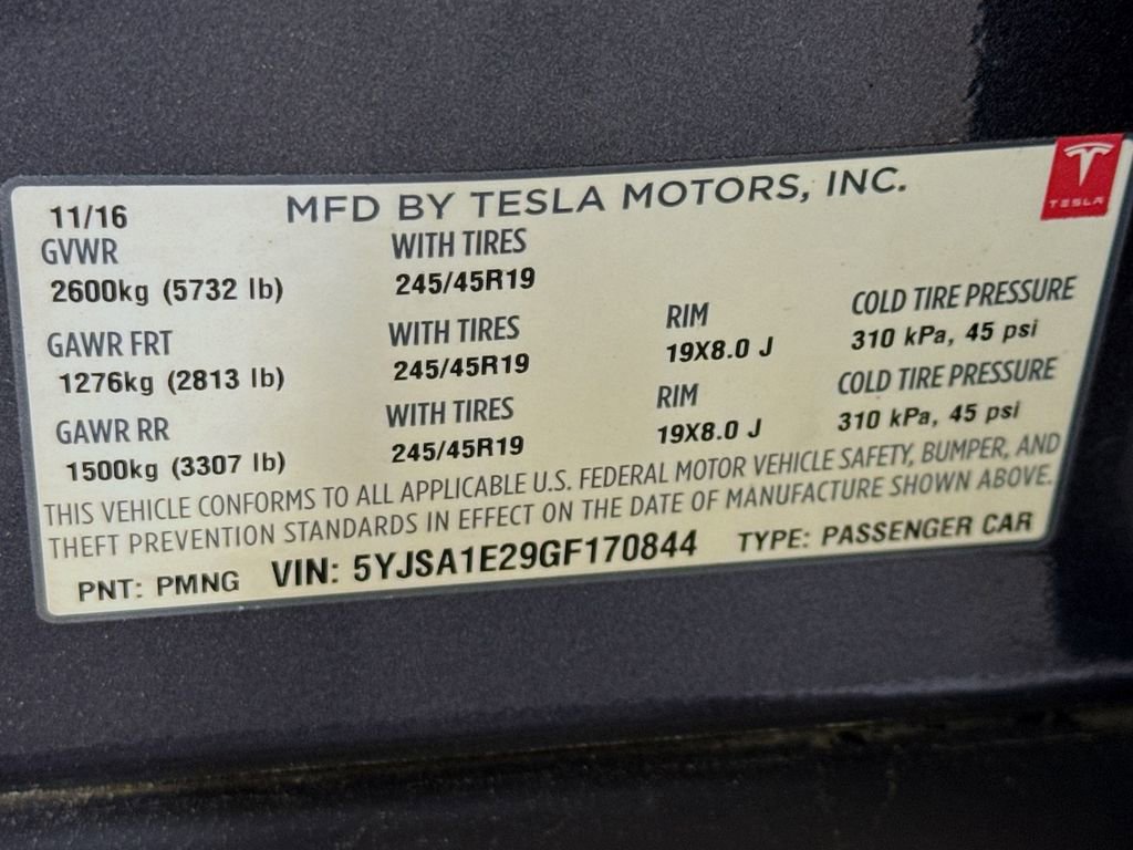 Used 2016 Tesla Model S 75D AWD/4WD image 30