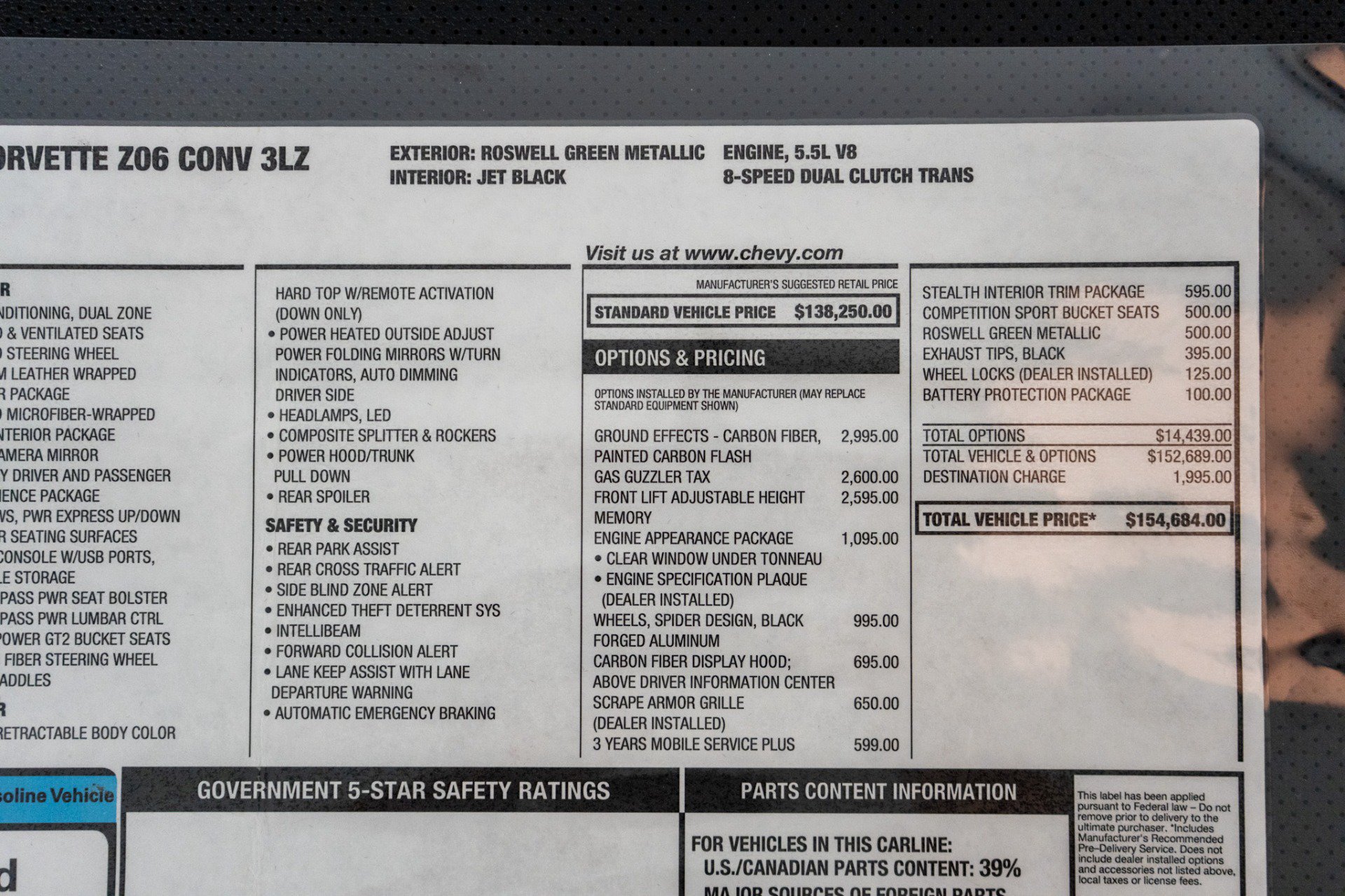 Used 2026 Chevrolet Corvette Z06 RWD image 25