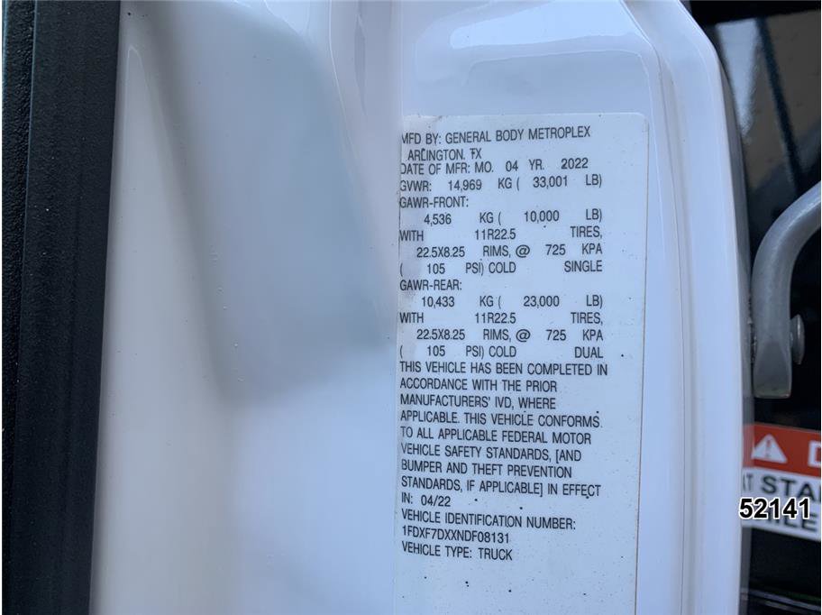 Used 2022 Ford F750 2WD Regular Cab Super Duty image 17