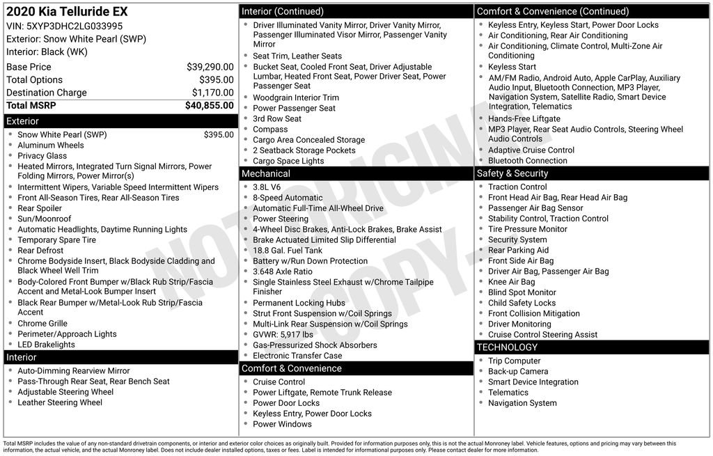 Used 2020 Kia Telluride EX video 2